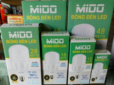 Bóng LED trụ MIDO các mẫu